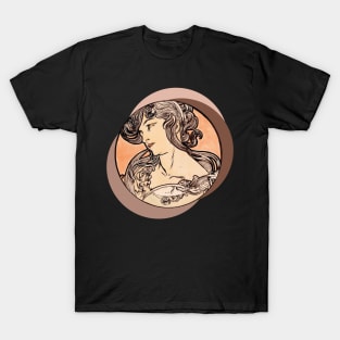 Alphonse Mucha Art Nouveau ver.3 T-Shirt